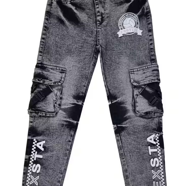 Cargo Jeans Jeans Pants Stretch Pants Cargo, J13 with stretch portion