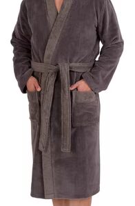 Men's bathrobe 1022, ideal for sauna & spa, hotel bathrobe, dressing gown