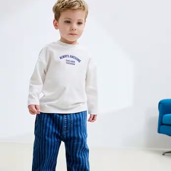 Wide jeans slip-on jeans with wide legs