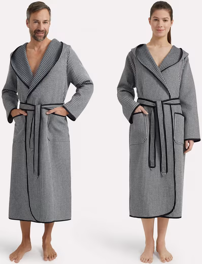 Unisex bathrobe New Heritage ideal for sauna & spa, hotel bathrobe, dressing gown