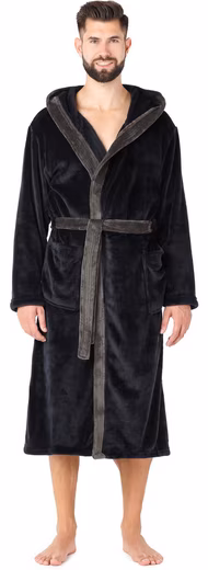 Bathrobe men's bathrobe long with belt LA40-221