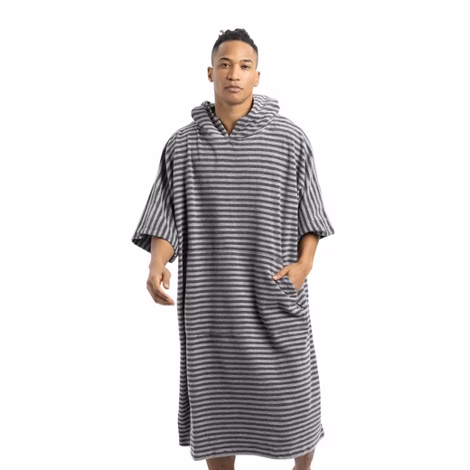 Bathrobe bath poncho unisex made of cotton & polyester for adults with hood