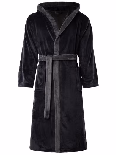 Bathrobe men's bathrobe long with belt LA40-221 - Image 2