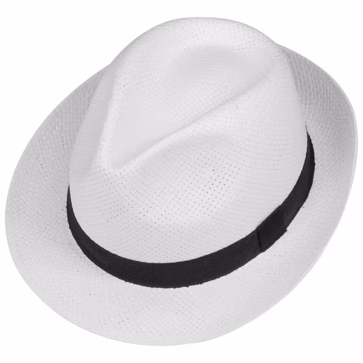 Sun hat (1-St) Trilbyform with Ripsband, Made in Italy - Image 2