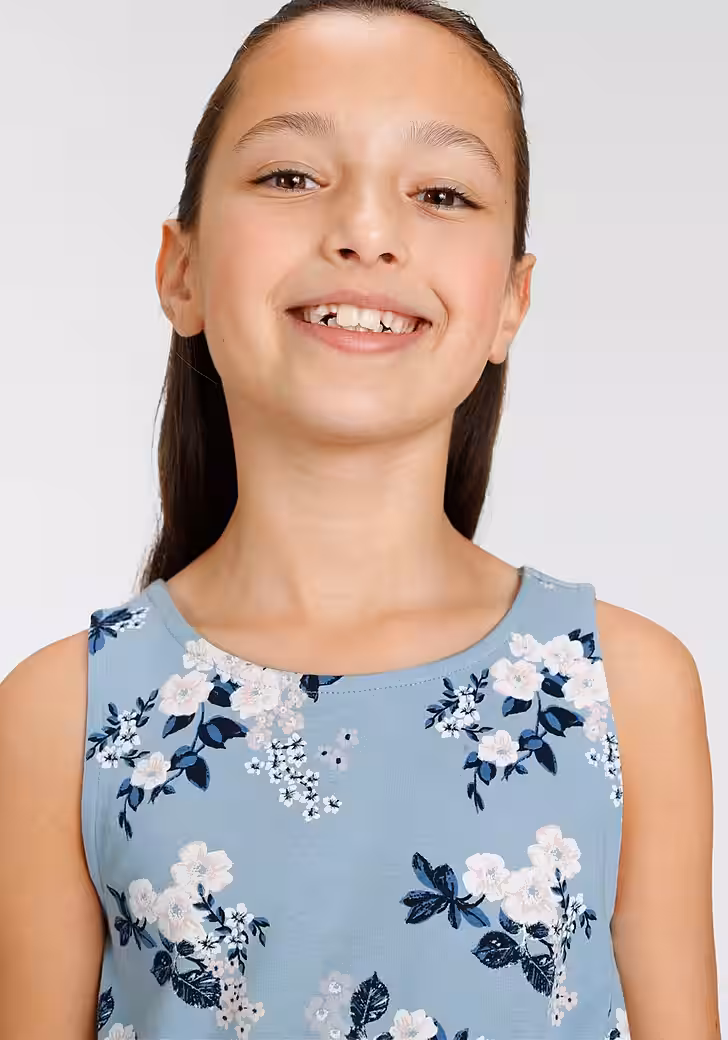 Jersey dress - skater dress for festive occasions and meetings with friends, knee-free length - Image 3