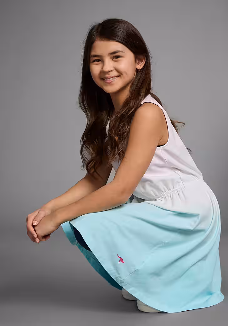 Jersey dress festive occasions, knee-free length, trendy dip-dye look - Image 3