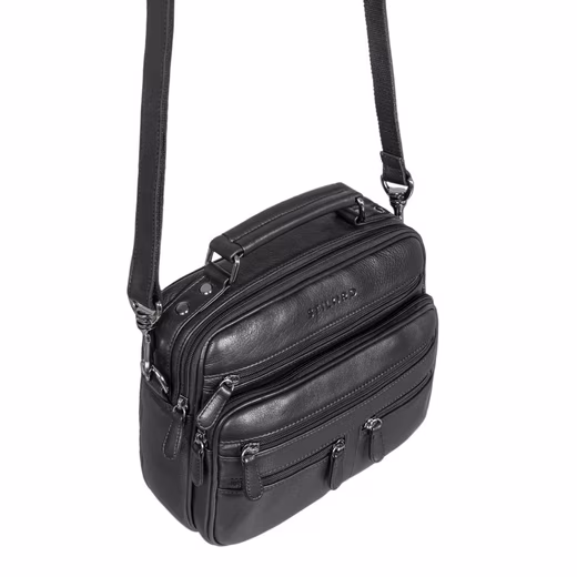 Shoulder bag "Veland" vintage messenger bag for men genuine leather - Image 4