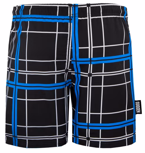 Swim Trunks Men's Quick-drying Swim Shorts Drawstring Beach Shorts Boardshorts swimming trunks men black blue white checked - Image 4