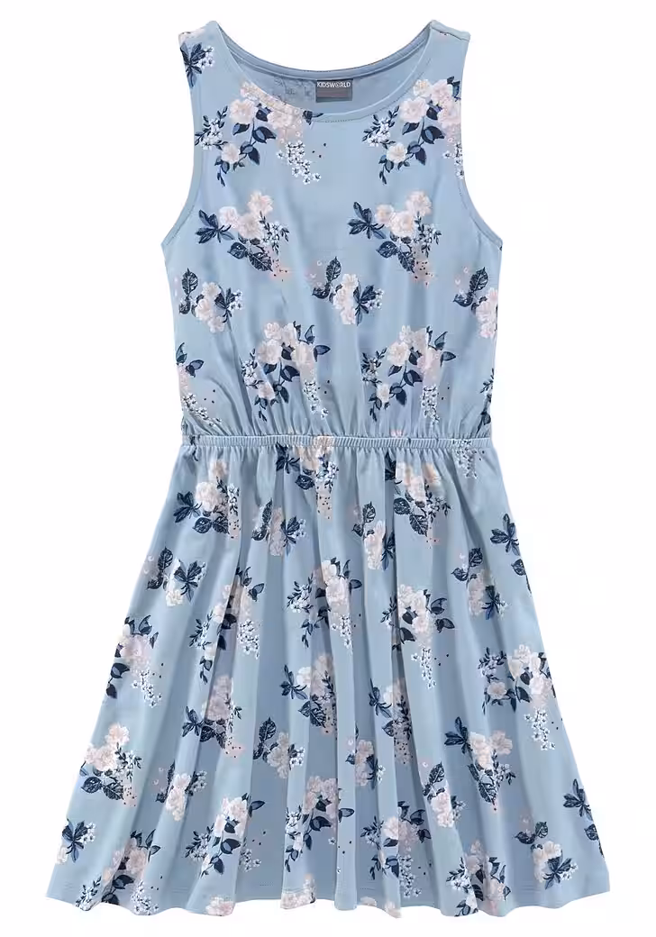 Jersey dress - skater dress for festive occasions and meetings with friends, knee-free length - Image 4