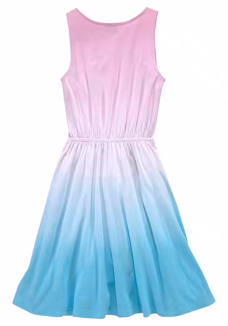 Jersey dress festive occasions, knee-free length, trendy dip-dye look - Image 5