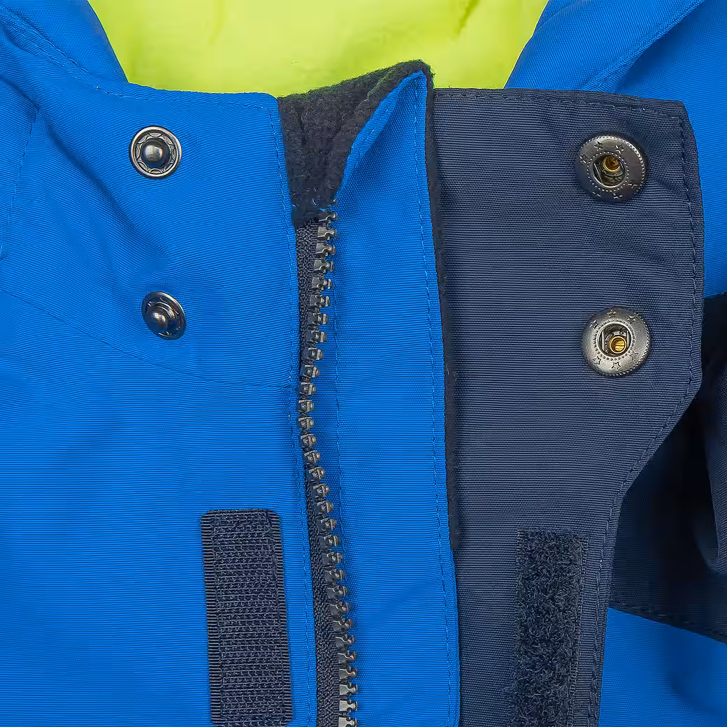 Snow jumpsuit snowsuit children's ski suit neon blue/dark blue - Image 5