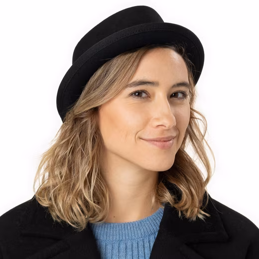 Fedora (1-St) Porkpie with Ribbon, Made in Italy - Image 5