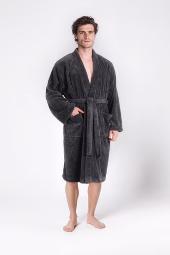 Unisex bathrobe Lillou Kimono, ideal for sauna & spa, hotel bathrobe, dressing gown - Image 6
