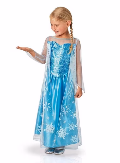 Frozen Elsa Basic Costume Simple ice queen costume dress for the first 'Frozen' movie