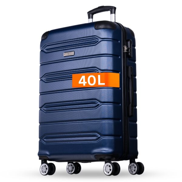 Hard-shell trolley case Hard-shell suitcase with combination lock & 8 wheels trolley