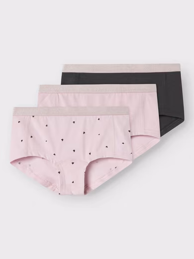 Panty NKFHIPSTER 3P WINSOME HEARTS NOOS Pack, 3 piece