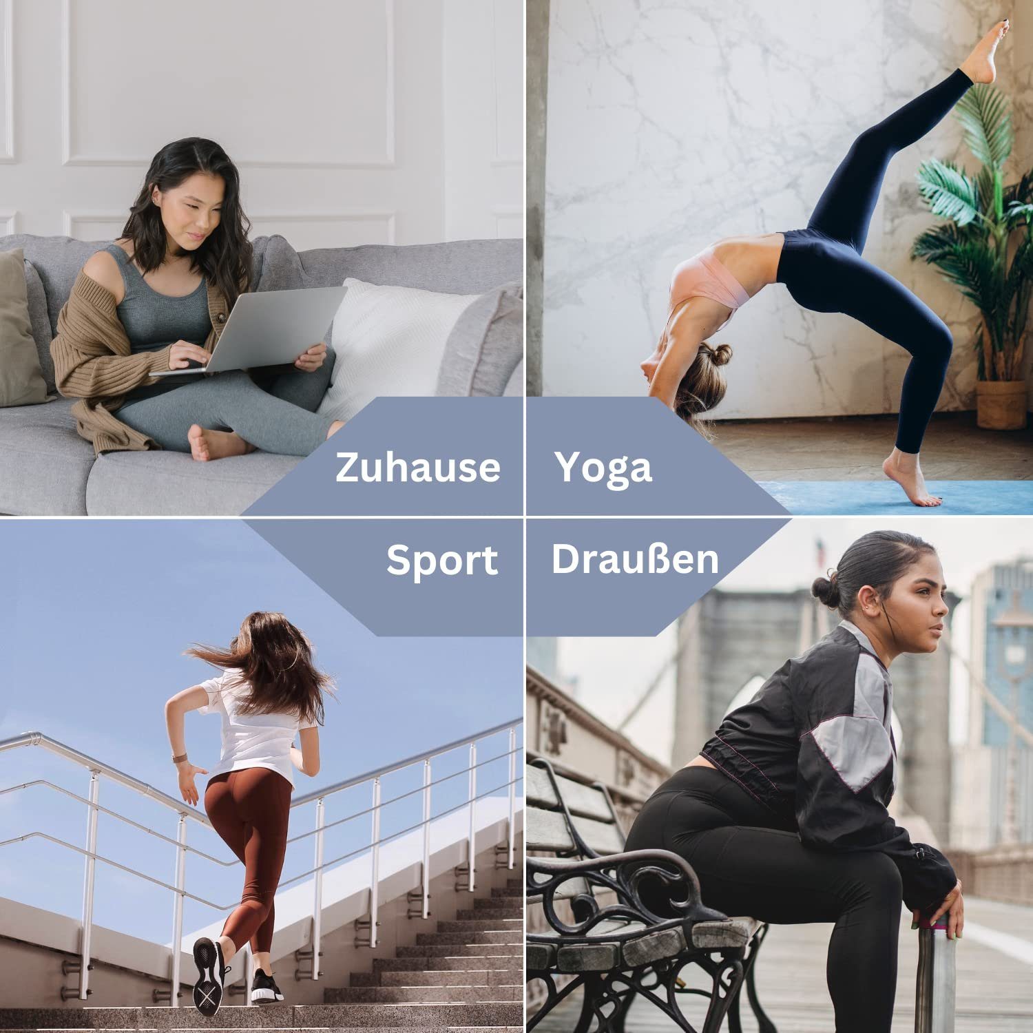 Leggings with pockets for women, long sports pants - Image 32