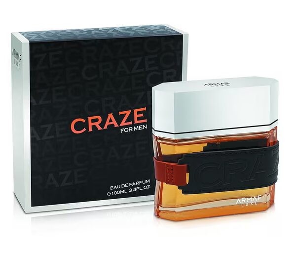 Eau de Parfum Craze Men glass bottle, perfume EDP, men's fragrance