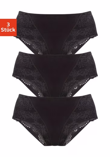 Shapewear briefs (3-pack) made of elastic cotton quality