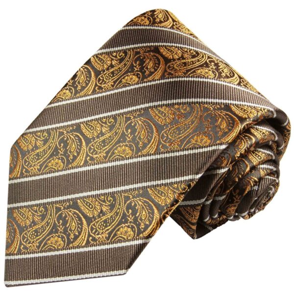 Tie Elegant silk tie men's tie paisley striped 100% silk