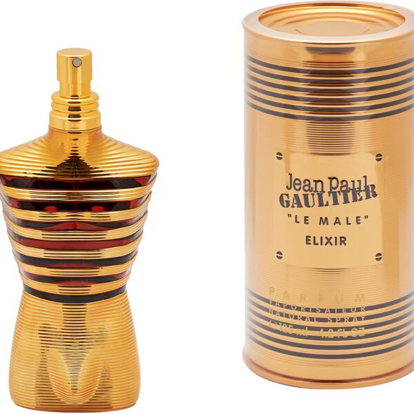 Extrait Parfum Le Male Elixir 1-piece, with a fresh top note of lavender