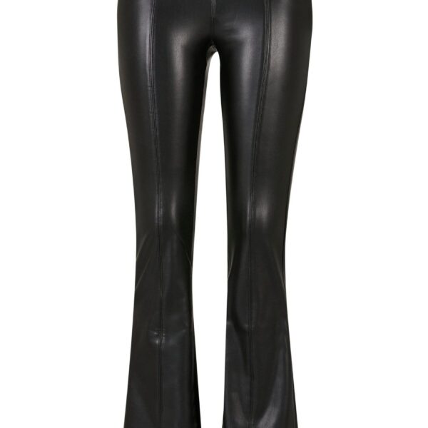 Urban Classics Women's Ladies Synthetic Leather Flared Pants