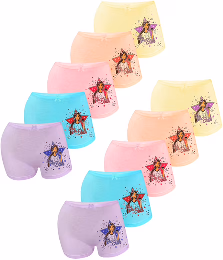Panty Set of 10 Pantys Boxer Shorts - Star Value pack, 10 pieces