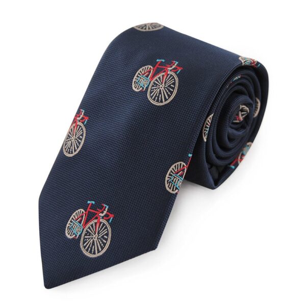 Tie men's tie 7.5 cm wide with motif
