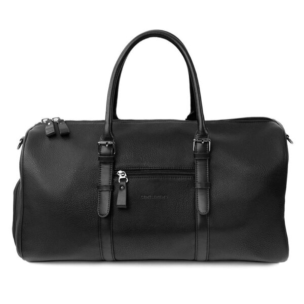 Weekender - Faux leather travel bag with separate shoe compartment