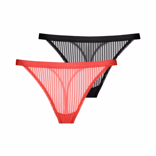 String LAMINA-2PP (2-pack) With striped mesh trim