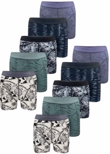 Boxer shorts set of 10 boxer shorts - mix - multicolored Value pack, 10 pieces