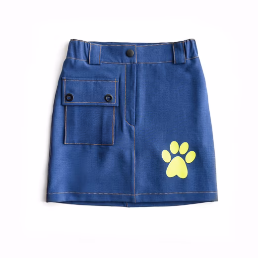 Cargo skirt for girls blue