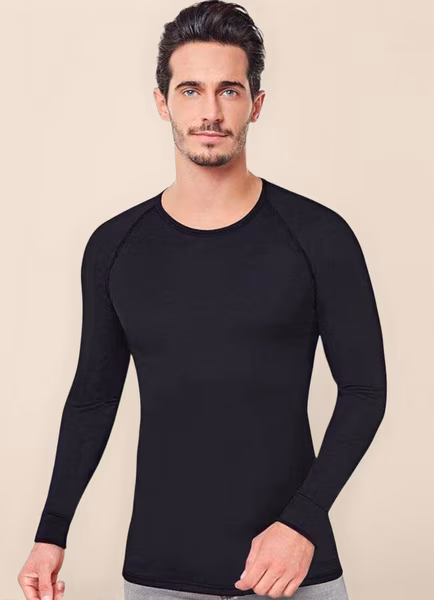 Thermal undershirt men's long-sleeved functional shirt breathable & warming