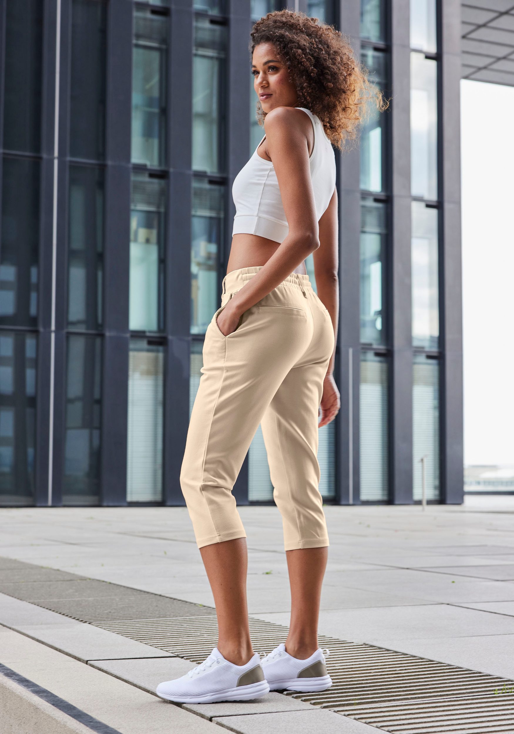 Capri leggings with side pockets, loungewear - Image 44