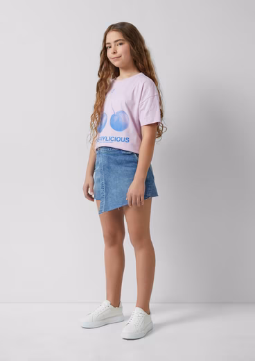 Miniskirt denim skort-style pants skirt washing
