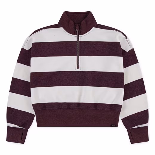 Sweater AFG QUARTER ZIP PREPPY P short, in color blocking look