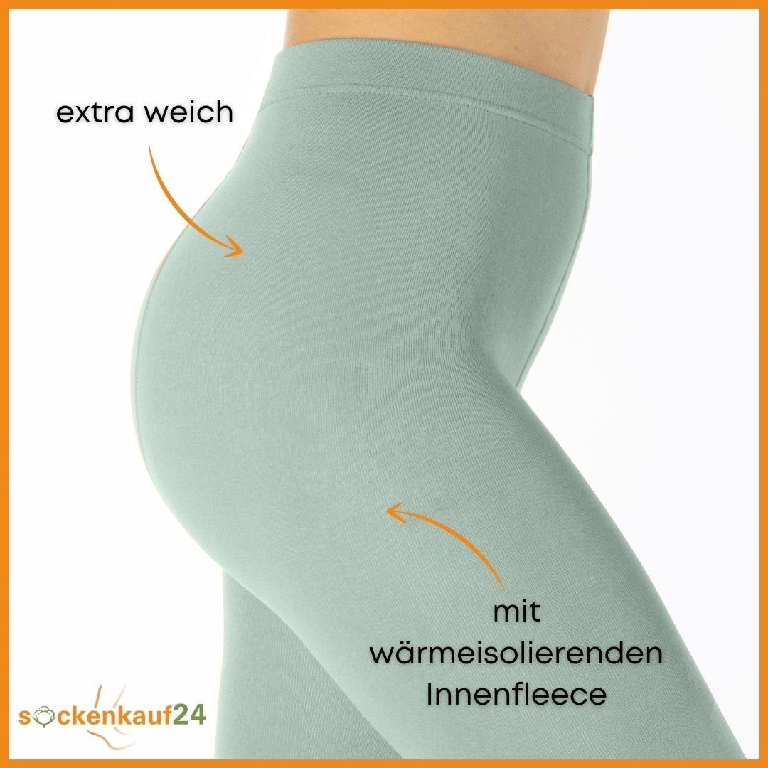 Thermal leggings women's THERMO leggings with inner fleece in many colors - Image 35