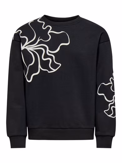 Sweatshirt with cool outline prints