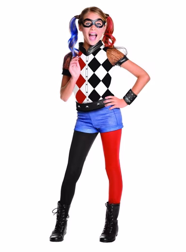 Costume Superhero Harley Quinn Original superheroine costume from 'DC Superhero Girls'