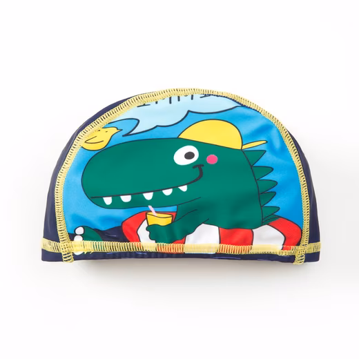 Swimsuit with swimming cap for children crocodile boys 1-8 years, UPF 50+ UV protection, short sleeve - Image 2