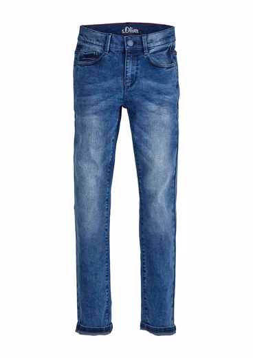 Regular-fit jeans with authentic washing