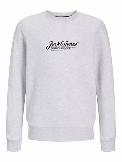 Sweatshirt JJBEAU SWEAT CREW NECK JNR with subtle logo front motif