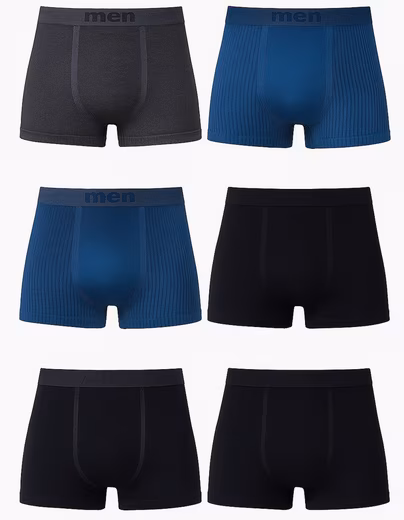 Boxer Men's Boxer Shorts – 3 Pack – Seamless & Comfortable (6-pack) comfortable 3-pack in modern colors