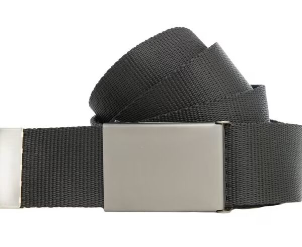 Fabric belt Black belt with dark buckle from Germany (Long belt, men's belt) strong buckle
