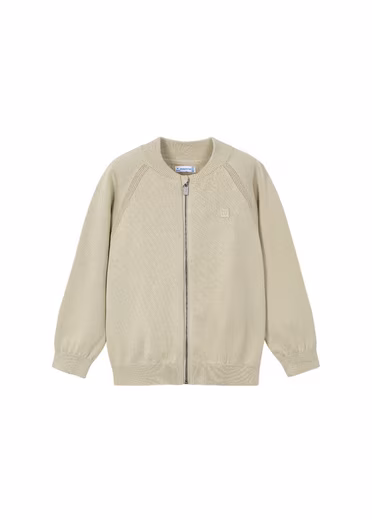 Cardigan with zipper