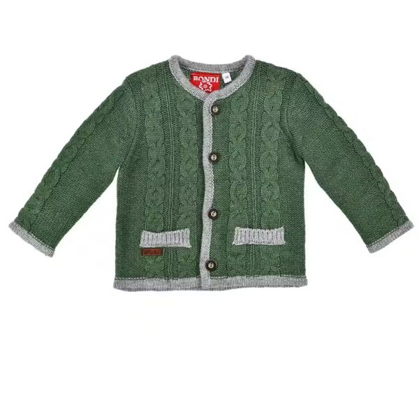 Traditional jacket BONDI boys' traditional cardigan with braid pattern 9