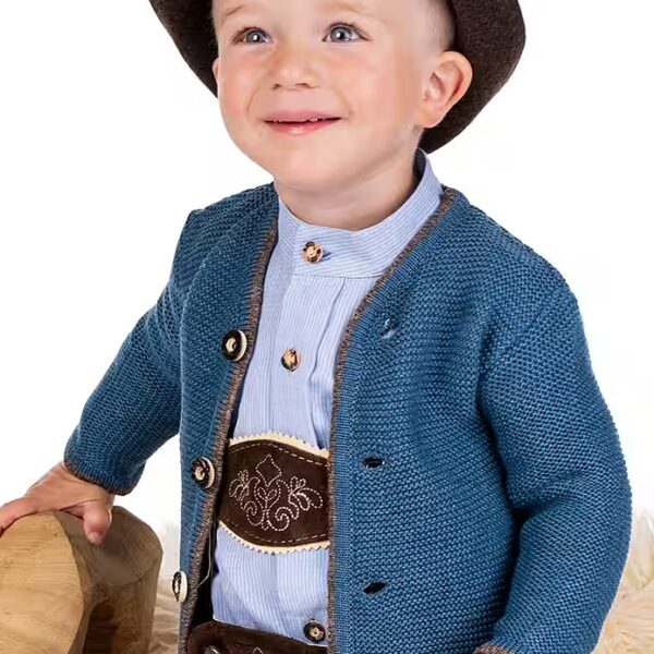 Traditional jacket traditional jacket for children - MATS - denim blue