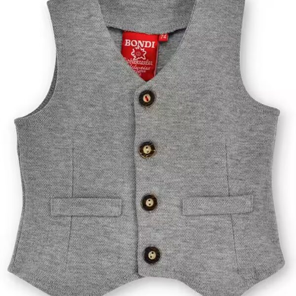 Traditional dress children's vest - SUMMIT HERO - gray melange