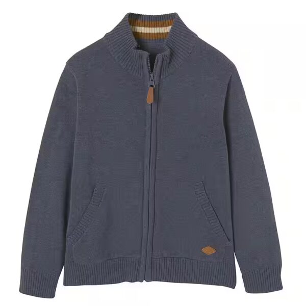 Cardigan boys cardigan, stand-up collar