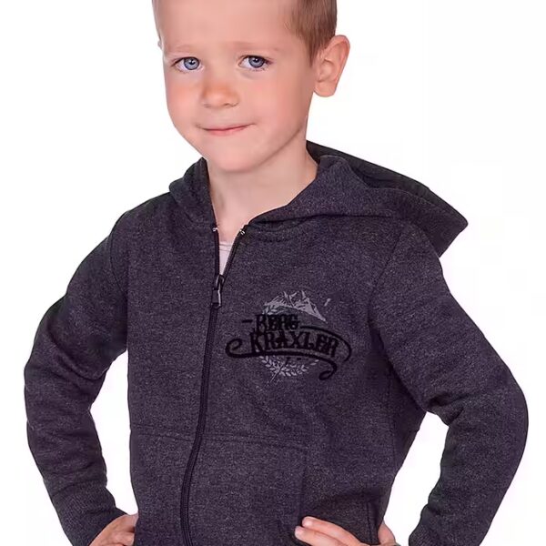 Traditional jacket hooded jacket children - ZACHARIAS KIDS - anthracite
